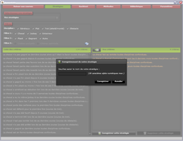 Interface de sauvegarde d'une stratégie pmu